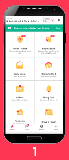 Parcel Management for NoBrokerHood