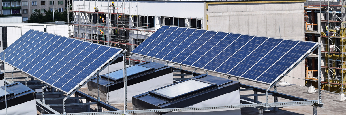 Solar panels for residential societies